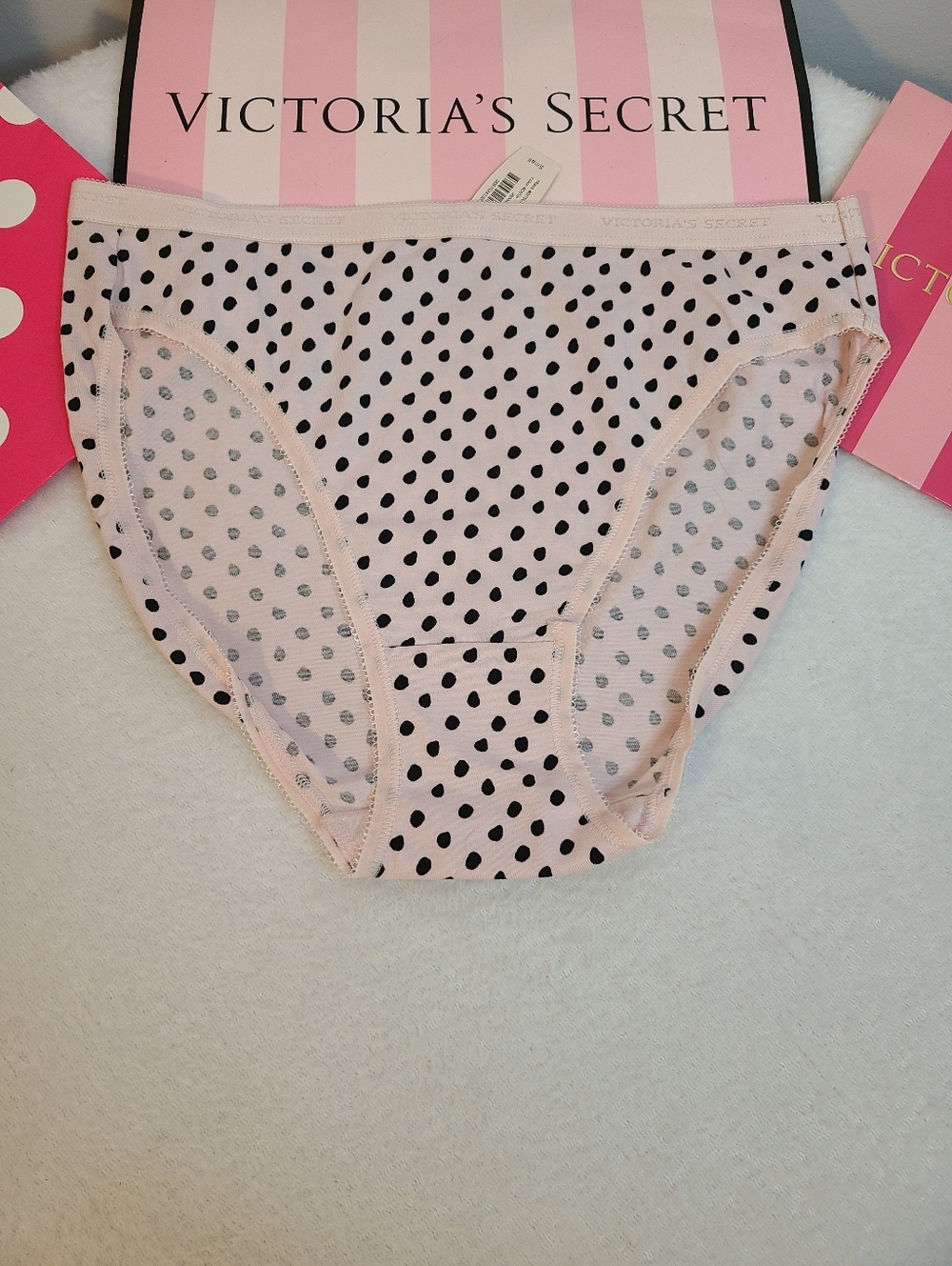 VTG Victoria's Secret Signature Cotton Classic High Leg Brief Panty Size Sm